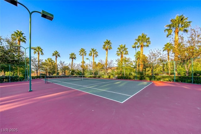 view of tennis court