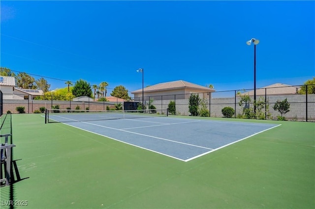 view of tennis court