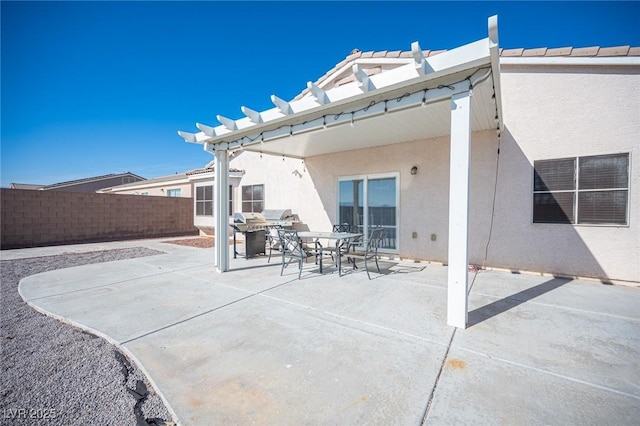 back of house with a patio area