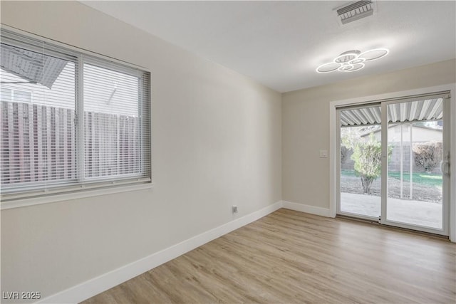 4512 Mark Ave, Las Vegas, NV 89108 - empty room with baseboards and light wood-style floors