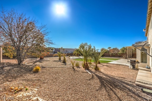 view of yard featuring a patio area