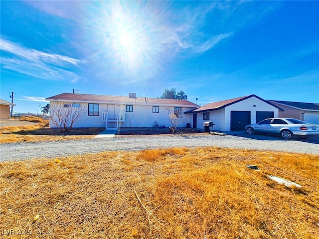 ranch-style house with a garage