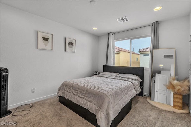 bedroom with carpet flooring