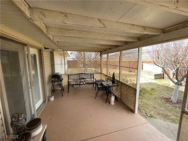 view of sunroom / solarium