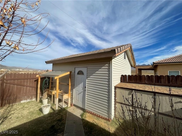 view of outbuilding