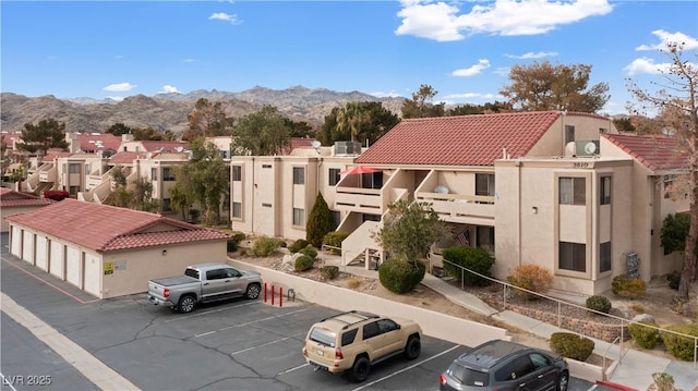 exterior space with a mountain view