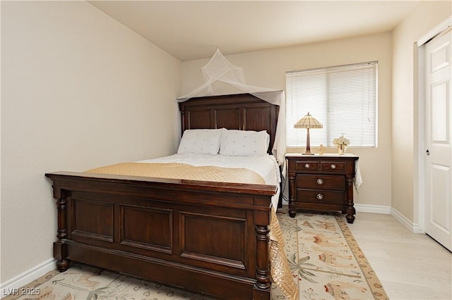 bedroom featuring light wood-type flooring