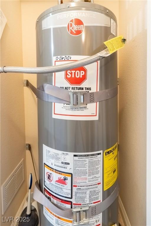 utilities with strapped water heater