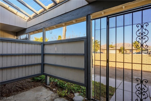 exterior details featuring a skylight