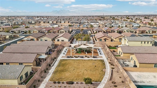 drone / aerial view featuring a residential view