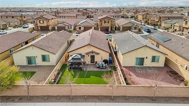 drone / aerial view featuring a residential view