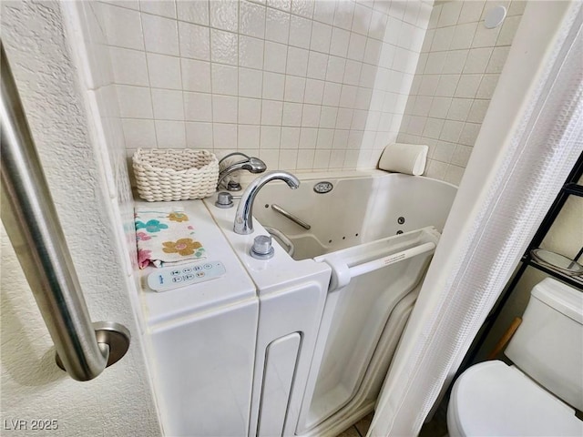 view of laundry area