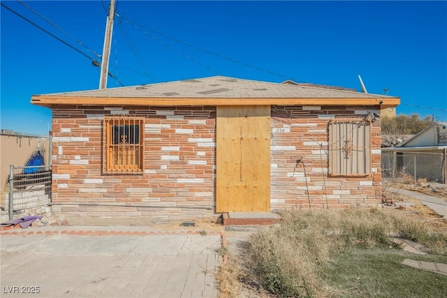 view of outdoor structure