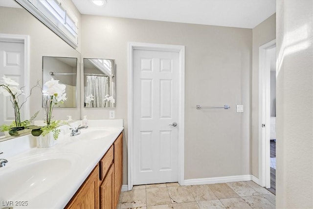 bathroom with vanity