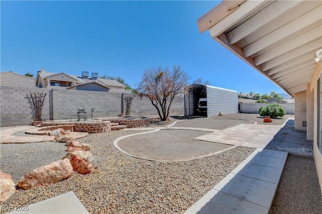 view of yard featuring a patio