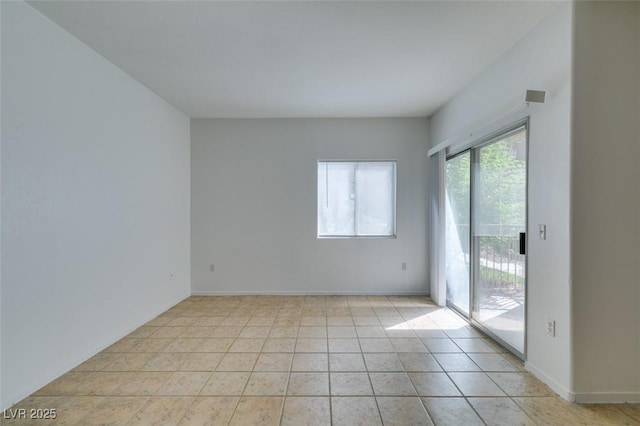 view of tiled empty room