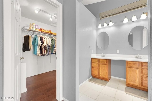 bathroom with vanity