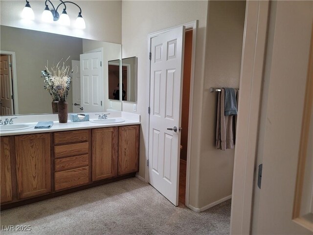 bathroom featuring vanity