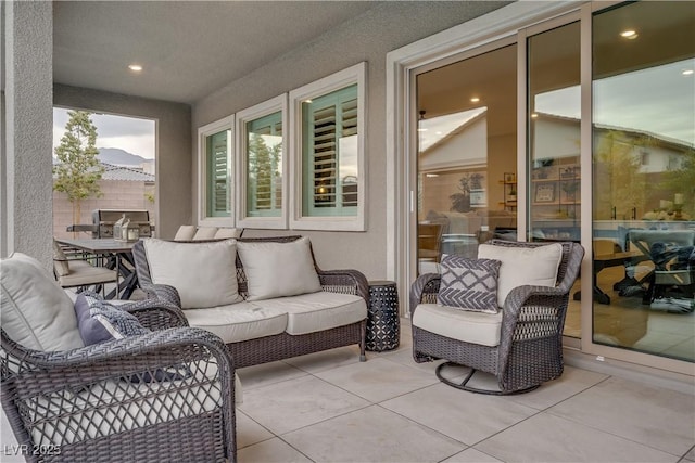 view of patio / terrace with outdoor lounge area