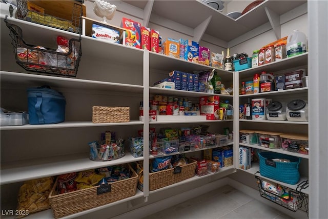 view of pantry