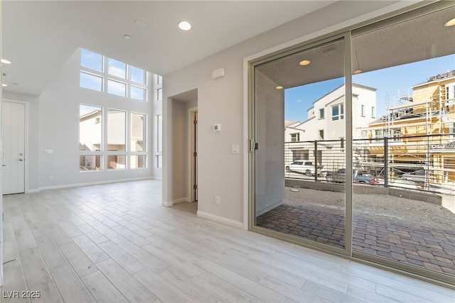 interior space featuring light hardwood / wood-style flooring