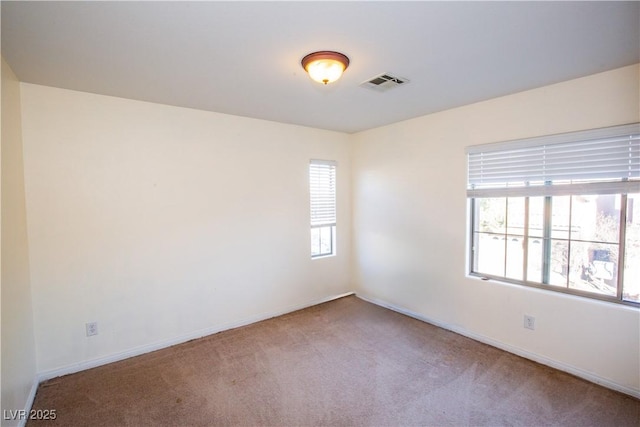 view of carpeted empty room