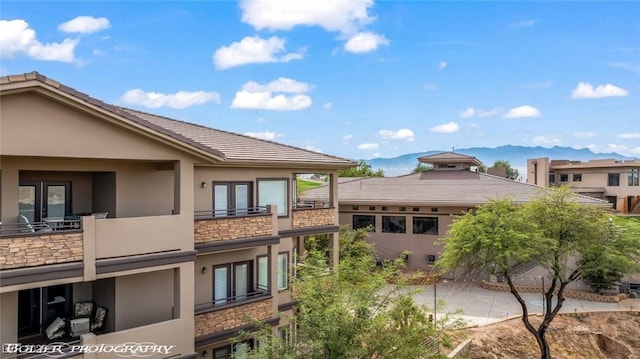 view of property featuring a mountain view