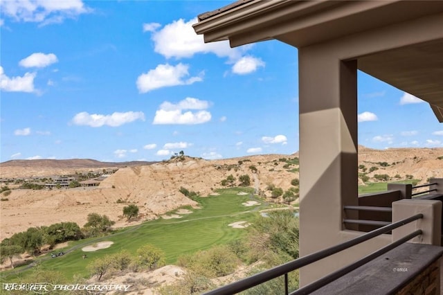 exterior space featuring a mountain view