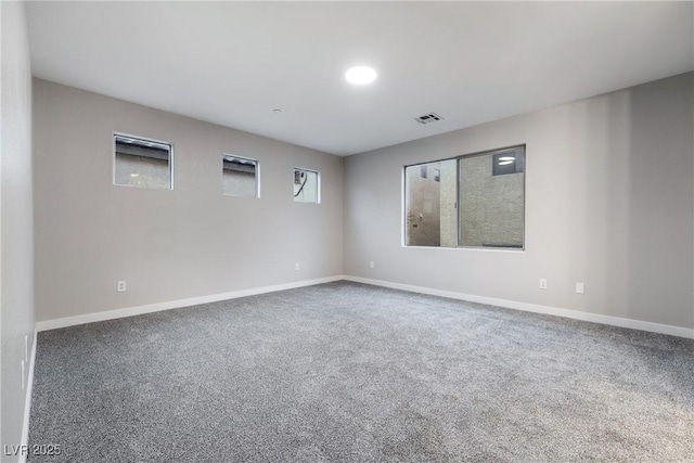 empty room with carpet floors