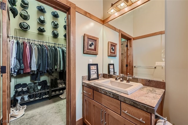 bathroom with vanity