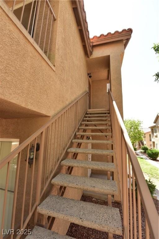 view of stairs