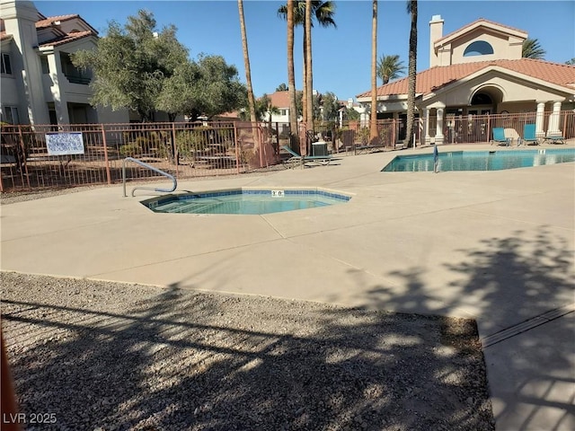 view of pool with a patio