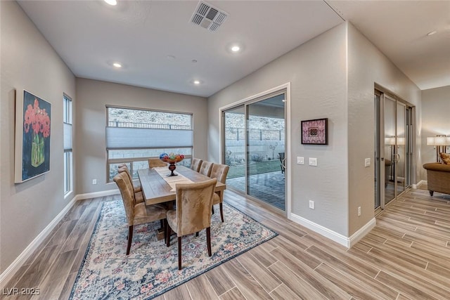 view of dining room