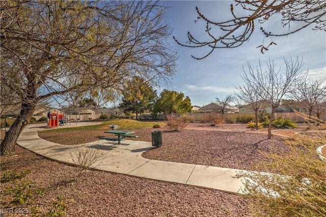 surrounding community featuring a playground