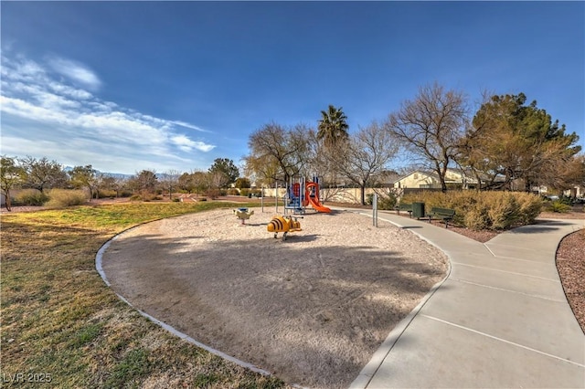 view of jungle gym