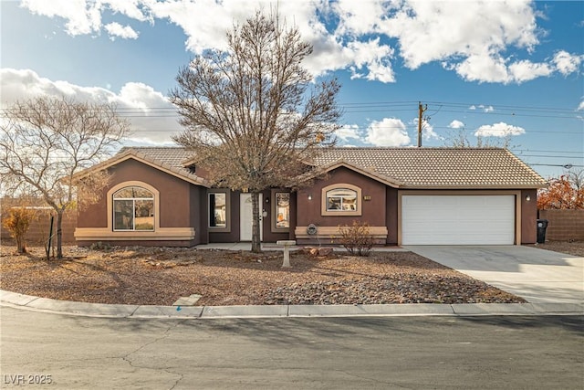 ranch-style house with a garage