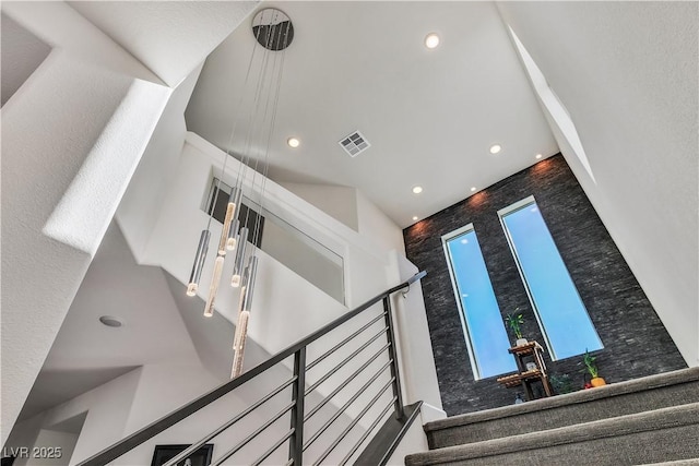 stairs featuring a wealth of natural light