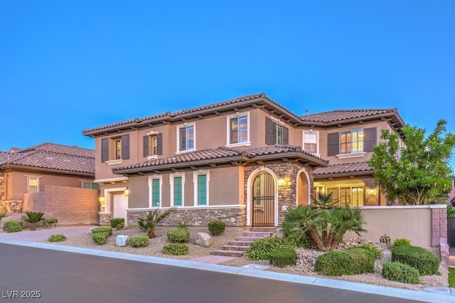 view of mediterranean / spanish-style house