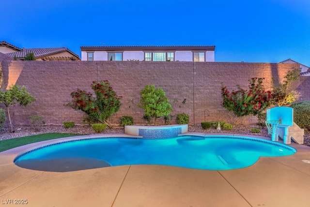 view of pool with a patio area