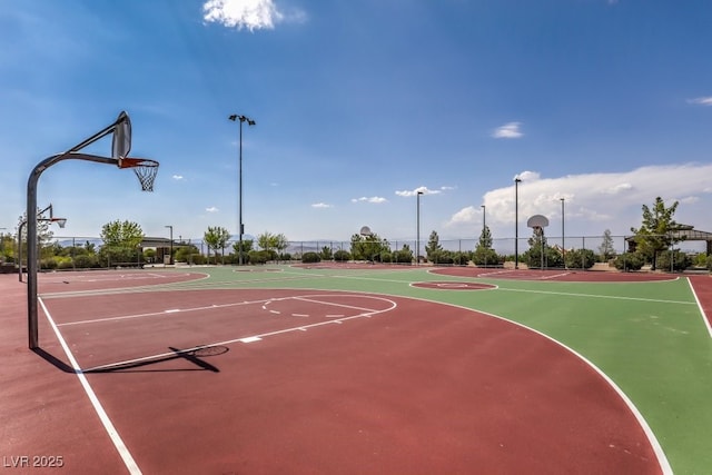 view of basketball court