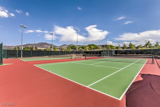 2920 Josephine Dr, Henderson, NV 89044 - view of tennis court featuring a mountain view and community basketball court