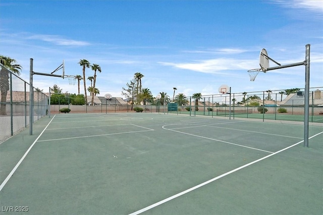 view of sport court