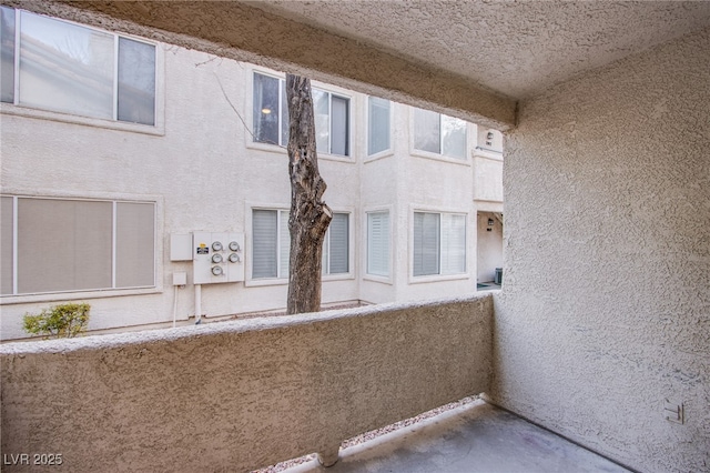 exterior space with a balcony