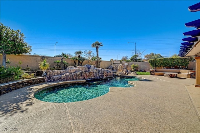 view of pool with a patio