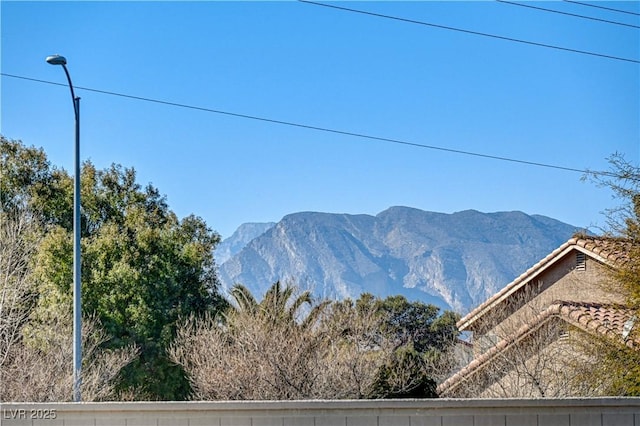 view of mountain feature