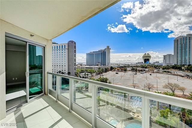 view of balcony