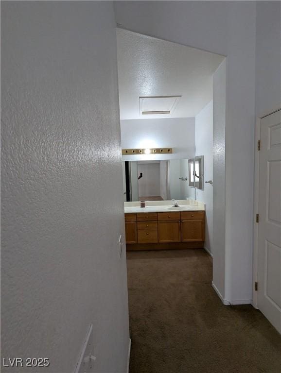 10524 Pine Gardens Ct Unit 203, Las Vegas, NV 89144 - bathroom with double vanity and baseboards