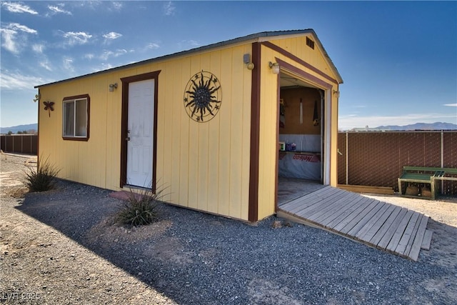 view of outbuilding