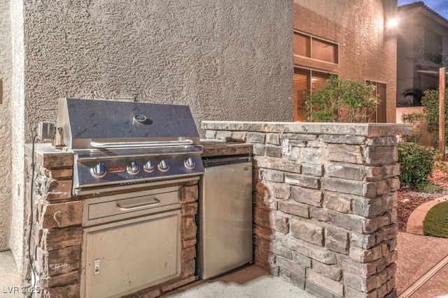 view of patio with grilling area