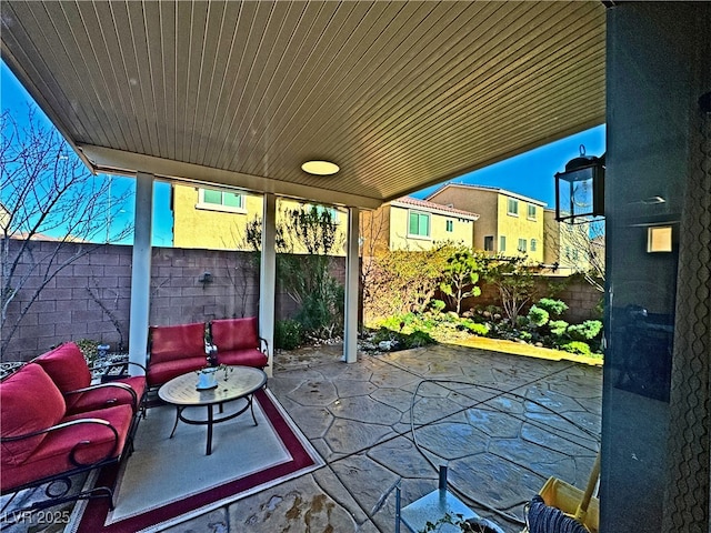 view of patio / terrace featuring outdoor lounge area